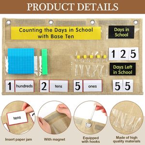 Tabla de Números Decimales para el Regreso a Clases, Material Didáctico para el Aula de Matemáticas con Imanes y Ganchos - Product Image 5