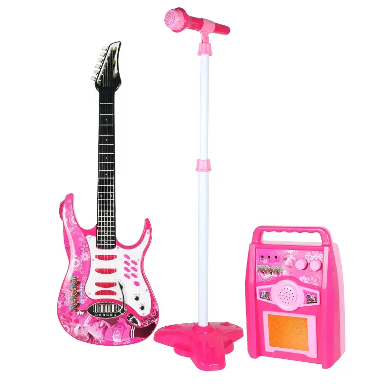 Baby E-Gitarre Lautsprecher Box Anzug Musikspiel zeug Kinder Gitarre Spielzeug Musik instrumente mit Mikrofon