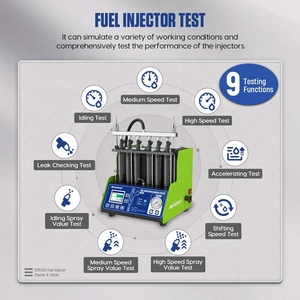 Limpeza Ultrassônica de Injetores Automotivos V310 110V 220V com Logotipo Personalizado, Testador de Injetores GDI de <span class=keywords><strong>6</strong></span> Cilindros, Testador de Bicos de Combustível - Product Image 3