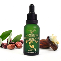 Kit de croissance de barbe végétalien personnalisé - Huile de croissance de barbe avec biotine et rouleau parfumé au bois de santal pour épaissir et conditionner