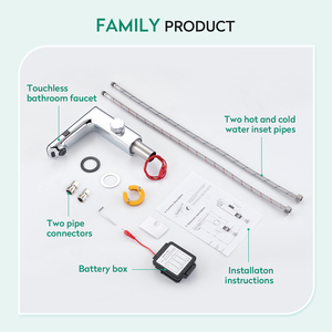 Modern Led Chrome Plating Infrared Small <strong>Sensor</strong> Bathroom Basin Faucet Waterfall Basin Mixer Tap - Product Image 6