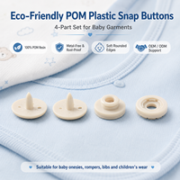 Boutons-pression personnalisés avec logo, attaches POM pour vêtements de mode pour tout-petits, vêtements pour enfants, combinaisons et bodys pour bébés