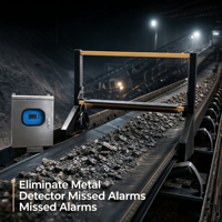 Detector de Metales Industrial para Minería, para la Seguridad de Cintas Transportadoras en Minas de Oro y Detección de Metales Extraños con Alta Sensibilidad