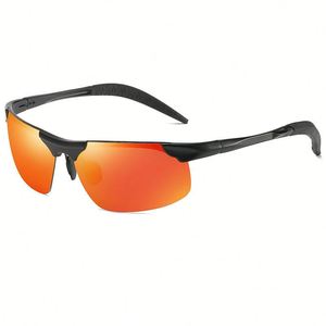 Gafas de Sol de Moda 2025 con Logotipo Personalizado, Montura Media de Aleación, Lentes de Espejo con Protección UV400, Antideslumbrantes, Polarizadas, para Conducir, para Hombre y Mujer - Product Image 6