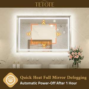 Anti-Fog <b>Mirror</b> with a Scratch-Resistant Coating, Maintains a Pristine and New-Looking Surface for Years - Product Image 4