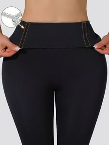 <span class=keywords><strong>Leggings</strong></span> <span class=keywords><strong>sportivi</strong></span> Skinny ad alto elastico con gambali esplosivi <span class=keywords><strong>a</strong></span> <span class=keywords><strong>vita</strong></span> <span class=keywords><strong>alta</strong></span> indossano <span class=keywords><strong>Leggings</strong></span> scolpiti durante l'allenamento di corsa - Product Image 5