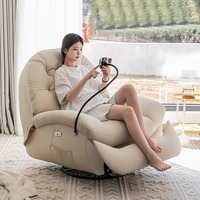 Canapé inclinable multifonctionnel électrique avec télécommande, design moderne, une place pour le salon, usage domestique