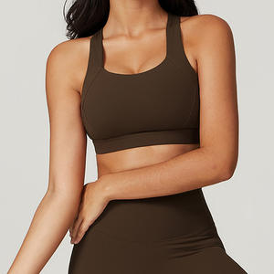 OEM ODM Manufacture Gym Active Wear Women Gym <strong>Bra</strong> Custom Logo <strong>Sports</strong> <strong>Bras</strong> For Big Breast Womens Compression <strong>Sports</strong> <strong>Bra</strong> Crew Neck - Product Image 2