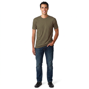 เสื้อยืดเปล่าพิมพ์ลายคุณภาพสูง เสื้อยืดน้ำหนักเบาสำหรับผู้ชาย - Product Image 1