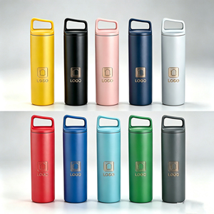16oz 20oz Portable Handle Straight Water Bottle <b>Double</b> <b>Wall</b> Vacuum Insulated Stainless Steel Tumbler 304 Custom Logo Wholesale - Product Image 1
