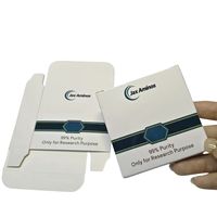 Boîte d'emballage personnalisée en carton blanc pour petites séries de vernis à ongles, huiles, cosmétiques et produits de santé