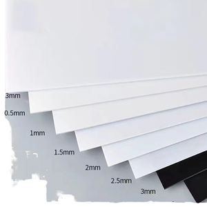 Feuille de plastique PVC blanche, épaisseur 0,5 1 1,5 2 2,5 3 mm, découpe DIY, matériel pour la fabrication de modèles à domicile - Product Image 1