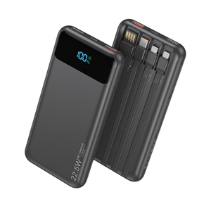 Batterie externe HYTO OEM à charge rapide, chargeur portable, banque d'alimentation, station d'alimentation 10000 mAh avec câble pour téléphone - Product Image 1
