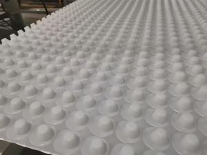Membrane alvéolée géocomposite avec sous-couche <span class=keywords><strong>géotextile</strong></span> pour <span class=keywords><strong>drainage</strong></span> des murs, anti-corrosion - Product Image 6