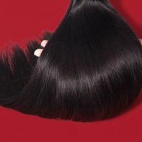 Extensions de cheveux naturels cambodgiens neuves, lisses, grade 10A, cheveux naturels, noir naturel 1B, disponibles en 10 à 30 pouces.