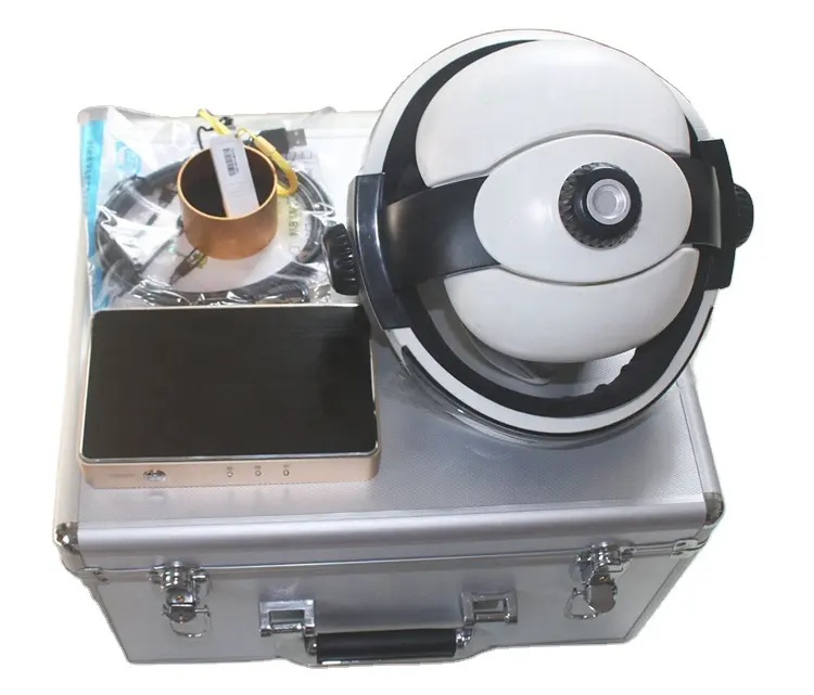 Máquina de análisis de salud corporal con sensor de casco, 5,98 12D NLS, preparación de remedio AURA chacra