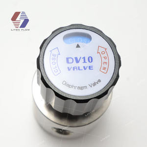 1/4 "महिला npt उच्च शुद्धता वाला डायाफ्राम वाल्व 316l स्टेनलेस स्टील मैनुअल यूएचपी उच्च प्रवाह डायाफ्राम सील वाल्व - Product Image 3