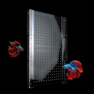 Panneau de séparation en acrylique transparent pour aquarium avec ventouses, n'altère pas la présentation, pour accessoires pour animaux de compagnie et marché de l'aquaculture - Product Image 2