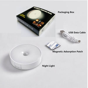 家用厨房卧室楼梯走廊橱柜衣柜照明用USB发光二极管夜灯运动传感器插件电源 - Product Image 5