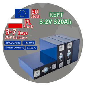 แบตเตอรี่ลิเธียมไอออน PL Stock REPT 320Ah LiFePO4 เซลล์ 3.2V ทรงปริซึม จัดส่งฟรี DDP ภายใน EU เกรด A 8000 รอบการใช้งาน สำหรับบ้าน ESS - Product Image 1