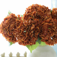Hydrangée verte à 196 pétales, fleur d'hortensia artificielle au toucher réel, grande fleur pour robe de mariée ou décoration intérieure