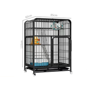 Cage à chat en fer multicouche de luxe sur mesure BS Factory 78*55*110cm, bouton-pression, montage facile, livraison rapide - Product Image 5