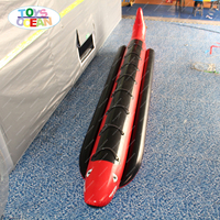 Desain Klasik Portabel 0.9mm PVC air terpal olahraga hiu tiup Banana Boat