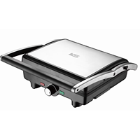 Machine à sandwich BBQ 4 tranches avec plaques antiadhésives et surface en acier inoxydable 2000W Presse à panini Grill