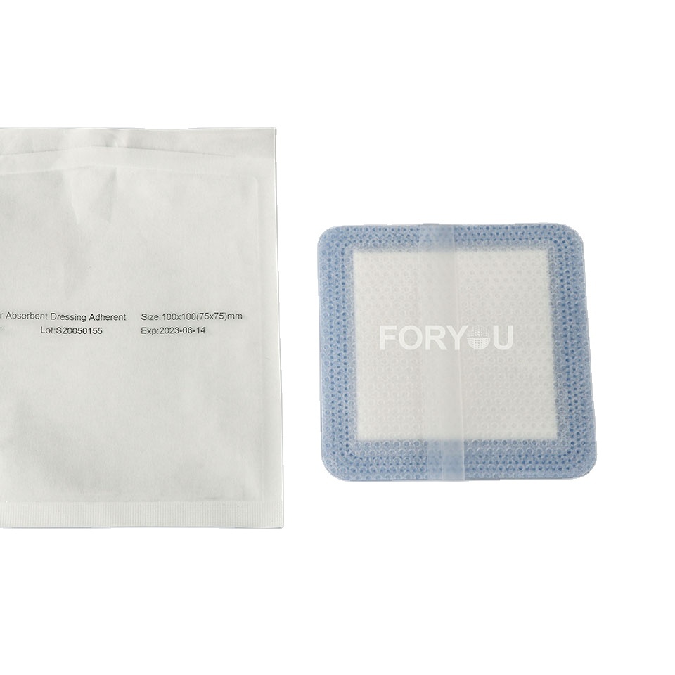 Excellent Absorbent Pad with Silicone Adherent Contact Layer