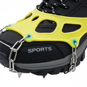 ORIENT Factory Vente en gros Crampons portables d'extérieur à 13 dents pour glace et neige en acier inoxydable, caoutchouc et silicone - Product Image 4