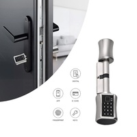 Serrure de cylindre électronique intelligente Bluetooth TT Lock APP, déverrouillage par mot de passe, carte IC, clé, 3 options de taille, cylindre de sécurité