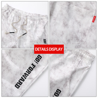 Short d'été léger et respirant anti-plis pour homme, imprimé lettres, tie-dye, 5 pouces, style streetwear décontracté, personnalisable, vente en gros