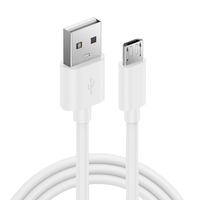Cable Micro-USB de Alta Velocidad de 20CM, 2.4A, Carga Rápida y Sincronización de Datos para Teléfonos Móviles, Computadoras y Dispositivos Android