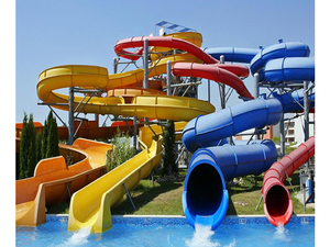 <span class=keywords><strong>Toboganes</strong></span> acuáticos profesionales residenciales grandes de acero de fibra de vidrio de alta calidad para exteriores, parque de atracciones, piscina - Product Image 3