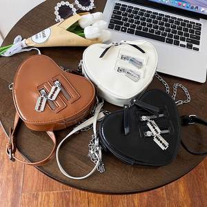 Kore moda trend kızlar çantalar çanta kadın çanta kalp şekli bayanlar Crossbody çanta çanta - Product Image 3