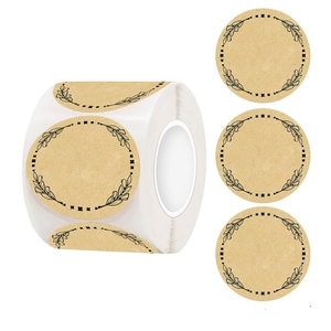 Pegatinas redondas <span class=keywords><strong>de</strong></span> 2 pulgadas, etiqueta impermeable, etiqueta redonda <span class=keywords><strong>de</strong></span> papel sintético, pegatina circular <span class=keywords><strong>de</strong></span> 4 pulgadas para embalaje - Product Image 5