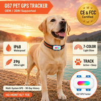 Traceur GPS pour animaux de compagnie 365GPS OEM Sports Monitoring G67, étanche IP68, autonomie de 10 jours, LBS GPS, petit traceur GPS pour chiens et chats