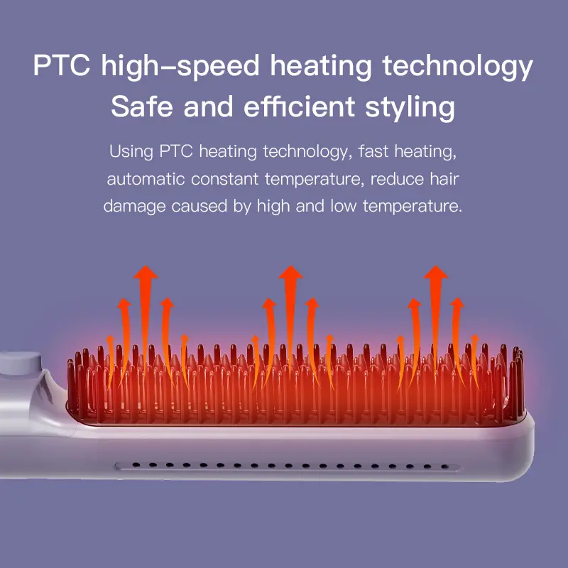 개인 모드 다기능 4 in 1 전기 헤어 브러시 PTC 가열 헤어 스트레이트너 및 경기자 뜨거운 공기 및 차가운 바람 헤어 빗