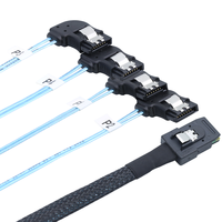 Câble interne Mini SAS HD SFF-8087 vers 4 SATA Fan-out 6 Gbit/s 36 broches pour serveur RAID 0,5 m