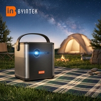 Mini projecteur portable BYINTEK U80 Max avec batterie 15000 mAh, 4K DLP 3D, Smart Android 11, mise au point automatique, pour le camping en plein air, projecteur de films professionnel