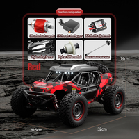 Hochgeschwindigkeits 1/16 4WD Bürstenmotor RC Short Course Offroad-Auto mit Starkem Magnet-Kühlkörper Ferngesteuertes Hobby-Modell