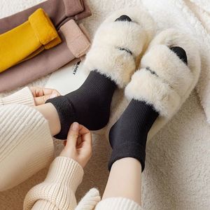 Women Thermo Mid Calf Socks Thick Fleece Warm Long For Home Floor Use - Product Image 1