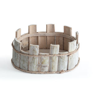 Neuheit Maßgefertigter Garten-Pflanzkübel Natürlicher Holz-Bambusfaser-Blumentopf - Product Image 4