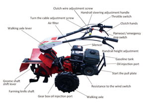 Nuevo modelo de motocultores de labradores motoazadas proveedor de fábrica de motores diesel y de gasolina - Product Image 3