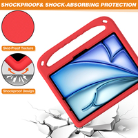 Pour iPad Pro 11 pouces 2024 enfants tablette EVA mousse anti-chute étui avec support sur le dos