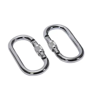 XYL Tournament Training O Type Main Lock Outdoor Carabiner Screw Rock Climbing Downhill Safety Buckle 30KN Alloy Steel