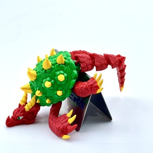 Ciondolo Tartaruga Drago Stampato in <span class=keywords><strong>3D</strong></span> Meetcera, Giocattolo Antistress Articolato, Oggetto Decorativo Personalizzabile - Product Image 2