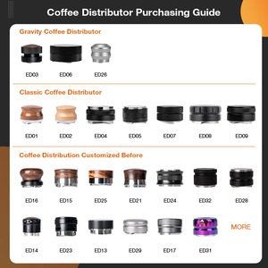 Distributeur et tamper à café expresso portable en acier inoxydable avec capuchon en bois de noyer de 51 mm, 53 mm, 58,35 mm - Product Image 6