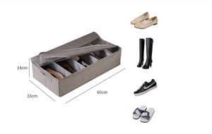 Multi-purpose Adjustable Divider Underbed Shoe Storage Organizer <b>Box</b>,washable Closet Storage <b>Box</b> - Product Image 6