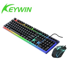 Ensemble <span class=keywords><strong>clavier</strong></span> et souris de jeu filaire 104 touches avec rétroéclairage LED - Ensemble <span class=keywords><strong>clavier</strong></span> et souris de jeu pleine taille <span class=keywords><strong>pour</strong></span> ordinateur - Product Image 1